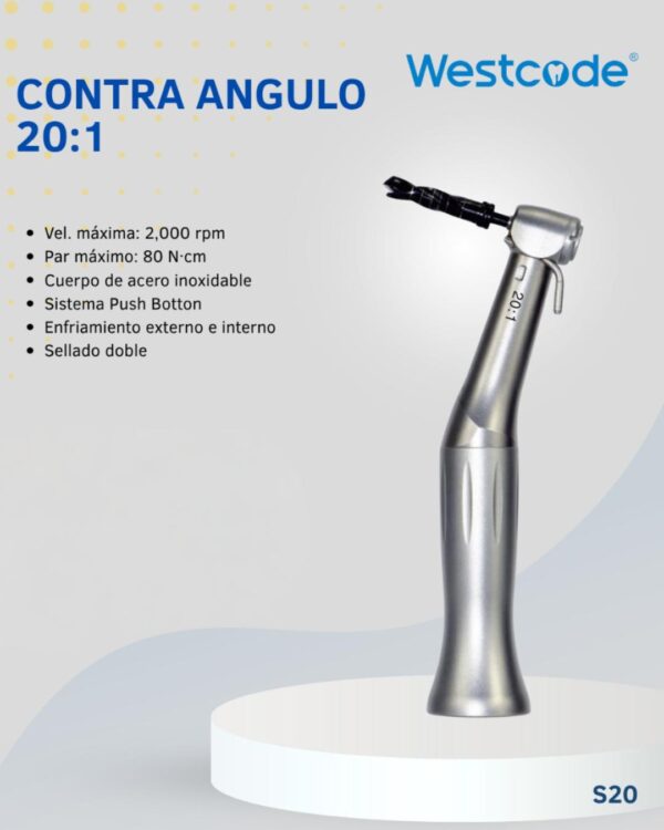 Contra angulo 20:1 marca WESTCODE
