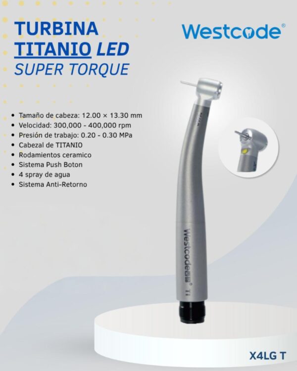 Turbina titanio led super torque