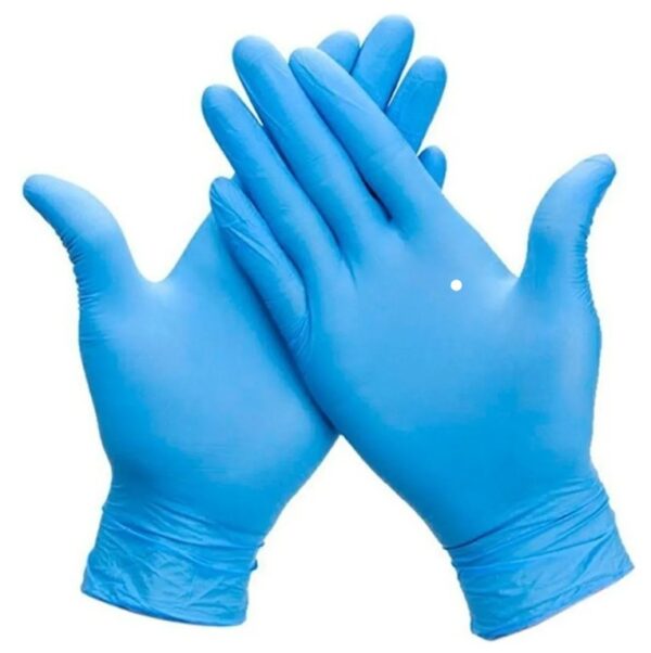 Guantes de nitrilo celeste (x1000)
