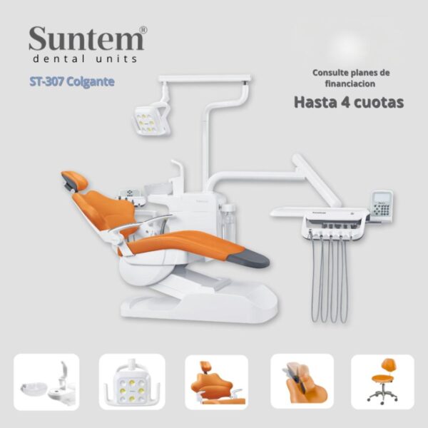 sillon dental suntem dt 307 colgante Sillon dental con banqueta Suntem DT 307 colgante