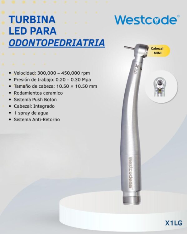 Turbina para odontopediatria marca WEST CODE