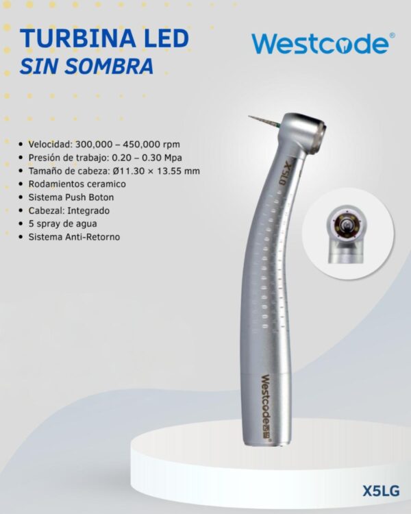 Turbina LED sin sombra marca WEST CODE