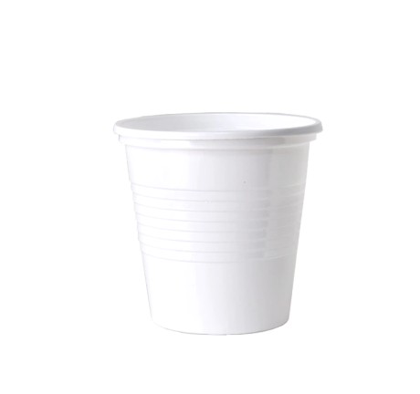 Vasos descatables blancos de 110 cc (x100)