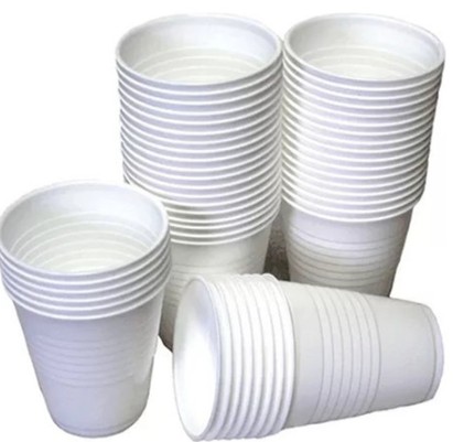 Vasos descatables blancos de 110 cc (x100)