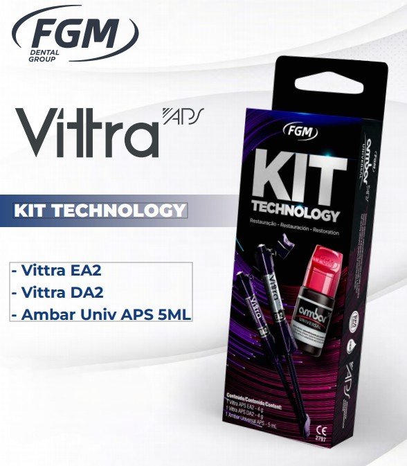 Kit de 2 resinas composite + 1 adhesivo Ambar Univ APS  5ml - VITRA