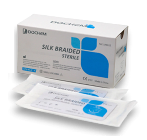 Sutura dental de seda – caja x 12 unidades